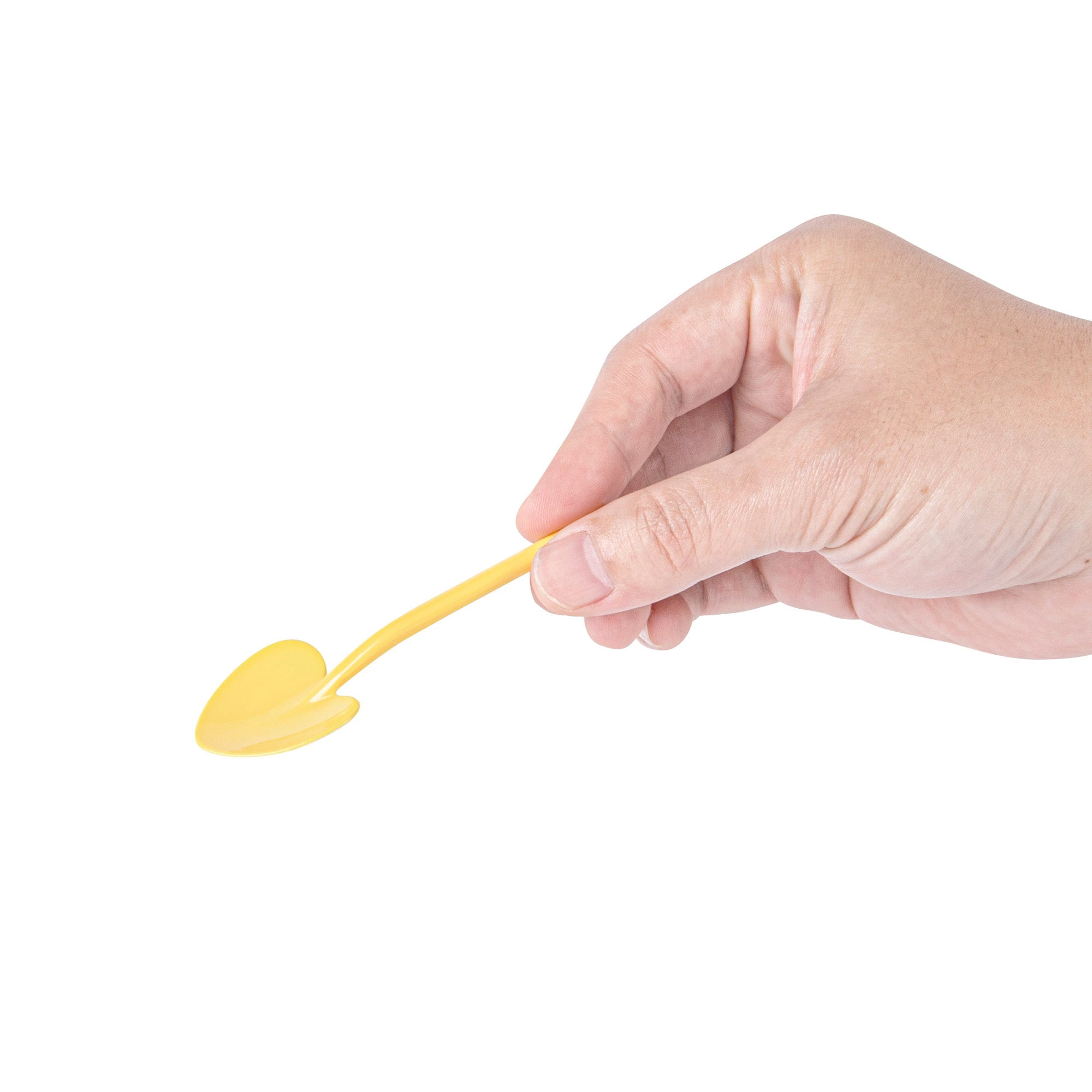 Coppetta Baby Yellow Plastic Love Shovel Spoon - 3 1/2" x 1 1/4" - 500 count box