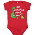thumbnail image 3 of Inktastic My Great Uncle Loves Me Dinosaur Boys Baby Bodysuit, 3 of 5
