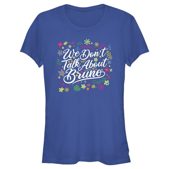 Junior's Encanto We Don't Talk About Bruno Quote  Graphic Tee Royal Blue X Large