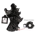 thumbnail image 3 of Fantasma de resina con linterna, estatua de mensajero del infierno, escultura de Halloween, decoración de jardín, 3 of 5