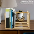 thumbnail image 4 of Desktop Wooden Book Shelf Multi-functional Vinyl Record Display Rack CD Storage Organizer, 4 of 8