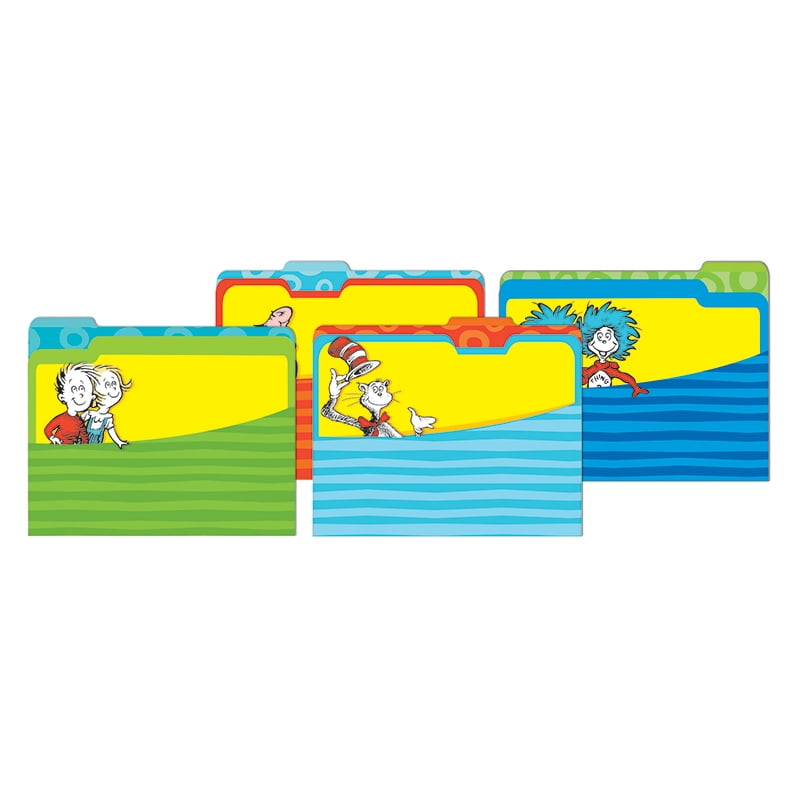 4 file folders (1 each of 4 different designs). Each file folder
