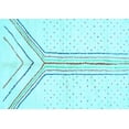thumbnail image 1 of Ahgly Company Indoor Rectangle Solid Light Blue Modern Area Rugs, 3' x 5', 1 of 4