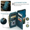 thumbnail image 6 of for Samsung Galaxy A36 5G Case Wallet for Women and Men, Samsung Galaxy A36 5G Case, PU Leather Magnetic Flip Strap Wristlet Zipper Card Holder Wallet Business Phone Cover for Galaxy A36 5G, Blue, 6 of 9