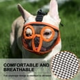 thumbnail image 5 of 2Pcs Multicolor Short Snout Dog Muzzle- Adjustable Breathable Mesh Bulldog Muzzle for Biting Chewing Licking Grooming Dog Mask, 5 of 7