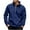 Blue, variant on FAWUUDO Men's Hoodies Casual Pullover Hooded Sweatshirt Long Sleeve Quarter Zip Hoody Tops With Pockets Purple