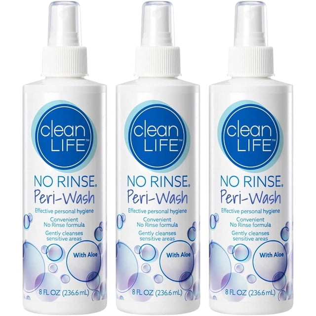 Limpiador perineal sin enjuague Peri-Wash, calmante, 240 ml (paquete de 3)
