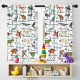thumbnail image 5 of Blackout Kids Curtains,Colorful Dinosaurs Alphabet Pattern Childrens Insulated Curtains Set Of 2,Bedroom Essentials,Toddler Room Decor 42"x54", 5 of 5