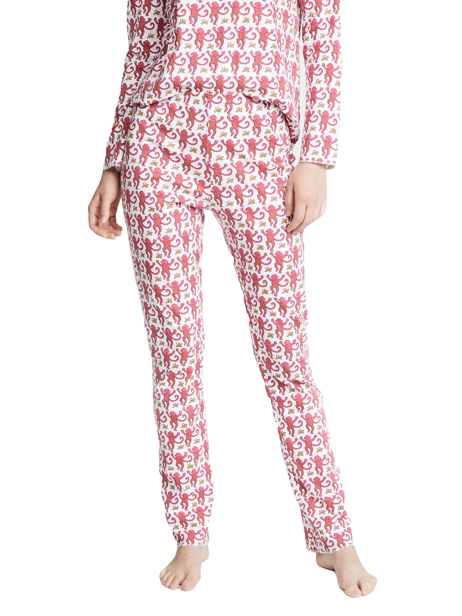 Roberta Roller Rabbit Women s Monkey Pajamas Large Blue Walmart