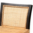 thumbnail image 6 of Baxton Studio Lingga Modern Bohemian Rattan Counter Stool, Dark Brown Mahogany, 6 of 10