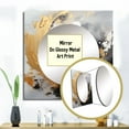 thumbnail image 3 of Designart "Harmony Of Yin And Yang Transcendent Gold And Black II" Abstract Painting Gold Large Square Mirror - Square Bedroom Mirror Printed Wall Decor - Modern Square Printed Wall Mirror Art, 3 of 5