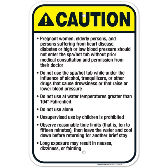 Ohio Caution Sign, Complies With State Of Ohio Pool Safety Code, 12x18 Aluminum