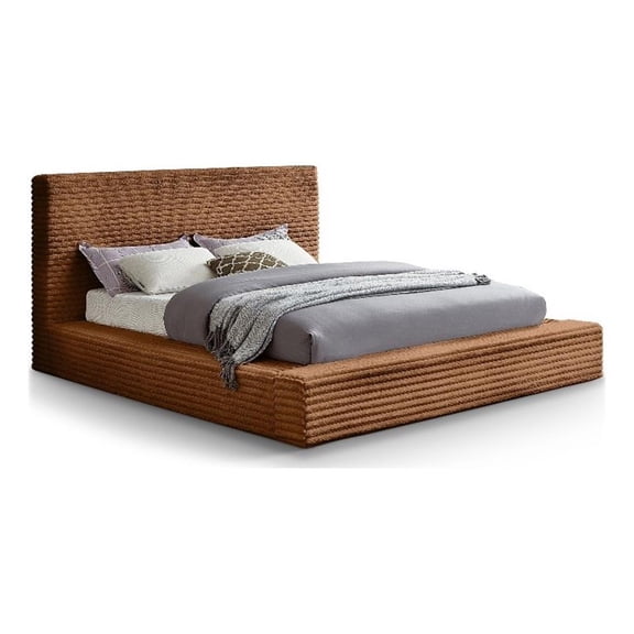 Meridian Furniture Dexter Saddle Corduroy King Bed