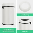 thumbnail image 3 of 65 Liter Open Top Trash Can, Commercial Grade, Stainless Steel, 3 of 8