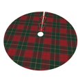 thumbnail image 3 of Faldas para árbol de Navidad a cuadros de 30 pulgadas, gruesas, para decoración navideña de invierno, para árbol de Navidad, 3 of 8