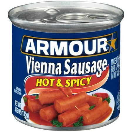 Armour Hot & Spicy Vienna Sausage, 4.75 oz