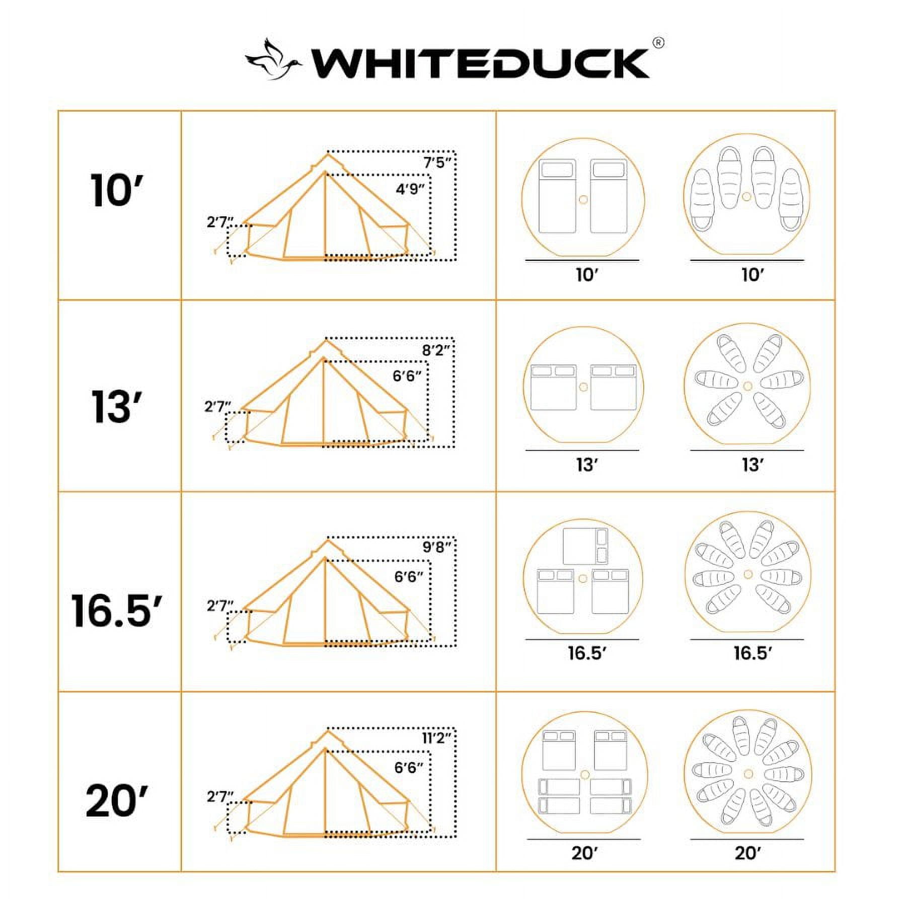 WHITEDUCK 4/5-Person Bell Tent with Groundsheet