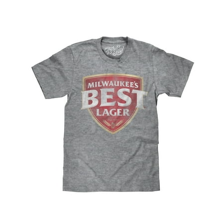 tee luv milwaukee's best lager t-shirt - licensed beer t-shirt (Best Beer Selection Milwaukee)