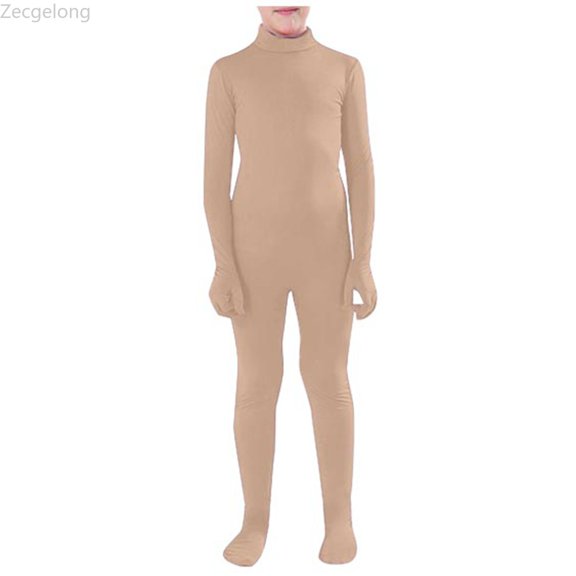 Zecgelong Kids Invisibility Romper Jumpsuit Party Dress Up Role Play Set Beige Size S-XXL