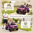 thumbnail image 4 of iYofe Ford Ford Bronco Raptor Electric Ride on Cars for Kids, 12V Powered Ride on Toys Truck with Remote Control, 4 Wheels, Spring Suspension, Pink, 4 of 8