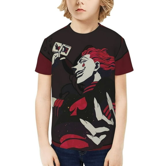Hunterxhunter Hisoka Kids T-Shirt 3d Printed Graphic T-Shirts Boys And Girls Short Sleeve Shirts For Youth Kids X-Small