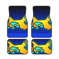 thumbnail image 1 of Qekee Geometry Dash Print Car Floor Mats Set of 4, Waterproof Car Foot Mats, Front & Rear Car Floor Foot Mat Sets of 4 Pieces, Universal Fit for Cars, Trucks, SUVs, 1 of 6