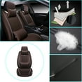 thumbnail image 2 of Tuqiang Leather front car seat covers. for Subaru for Ascent/Evoltis 2019-Present 2 Seats Compatible Airbag Waterproof Premium Leather Front Seat Protectors Coffee, 2 of 6
