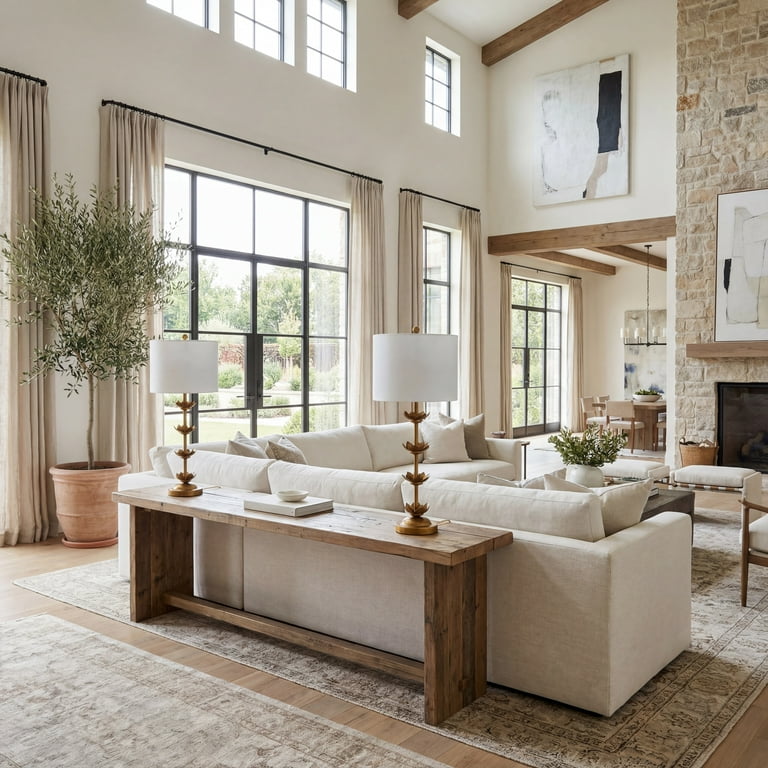 Safavieh Lani Leaf 32 in. H Antique Gold Table Lamp for Living