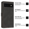 thumbnail image 4 of ELEHOLD for Google Pixel 7A Wallet Case, Flip Folio Case, Card Holders Kickstand Function Magnetic Clasp Shockproof Slim Leather Wallet Case Cover for Google Pixel 7a 6.1" ,Black, 4 of 9