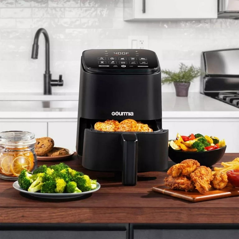 Air Fryers, Gourmia GAF222 2-Quart Compact Air Fryer, No Oil Healthy Frying,  60-Minute Timer, Easy Clean-Up - Includes Recipes & Cooking Charts