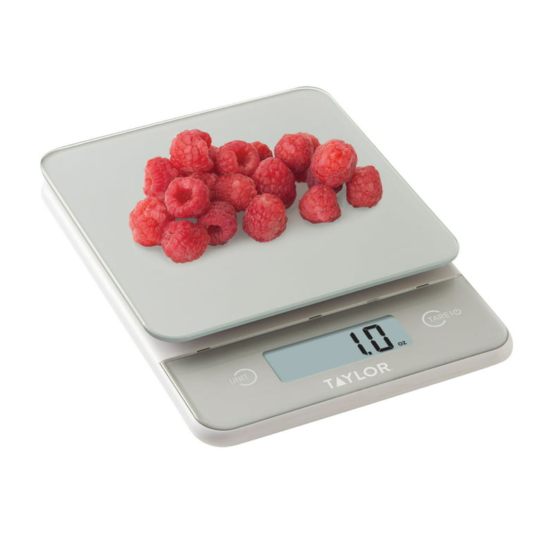  Taylor Glass Top Food Scale with Touch Control Buttons