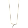 thumbnail image 2 of Auriga Fine Jewelry 14K Yellow Gold Sideways Diamond Initial Y Necklace for Women, 2 of 5