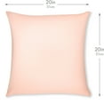 thumbnail image 2 of 20" x 20" Throw Pillow – Cream Peach: 1 PCS Luxurious Premium Microbead Pillow With 85/15 Nylon/Spandex Fabric. Forever Fluffy, Outstanding Beauty & Support. Silky, Soft & Beyond Comfortable, 2 of 7