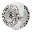 thumbnail image 2 of Reloj De Anillo Reloj De Anillo De Cuarzo Aleación De Diamantes De Imitación Para Mujeres Cumpleaños Del Día De San Valentín Chicas Hermosas ANGGREK Otros, 2 of 8