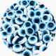 thumbnail image 1 of 6mm 8mm 10mm 12mm White/Blue Resin Beads Evil Eye Spacer Beads For Jewelry Making DIY Charms Bracelet Necklace Accessories, 1 of 5