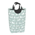 thumbnail image 2 of Picia White Swan Laundry Basket With Handles Laundry Hamper Toys Storage Organizer Foldable Bucket Washing Bin Dirty Clothes Bag For Home Bathroom Bedroom Dorm, 2 of 6