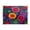 Colorful Blooming Flowers, variant on Acrylic Tray Clear Serving Tray Rectangle Decorative Tray with Cut Handle Colorful Daisies and Butterflies