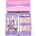 thumbnail image 4 of 12 Pcs Nail Clipper Travel Set Stainless Steel Nail Manicure Kit Nail Scissors Grooming Kit with Storage Case, 4 of 5