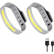 Armband Running Light with Reflective Arm Bands COB Bracelet 3 Light Modes Rechargeable Outdoor Glow Flashing Safety for Night Runners Jogging Walking