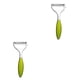 thumbnail image 3 of Pelador de frutas y verduras Naiovety 2Conjunto Verde serrado acero inoxidable, 3 of 6