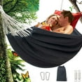 thumbnail image 1 of Fiudx Hamaca de Jardín, Cómoda Cama Colgante de Tela, Diseño Robusto Que Soporta Hasta 300 Kg, Incluye Bolsa de Viaje Portátil, Ideal para Relajarse Al Aire Libre, Ideal para Amantes de La Naturaleza, 1 of 4