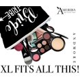 thumbnail image 4 of Set de bolsos de maquillaje AMERIBA Premium XL de lona de algodón natural, 4 of 7