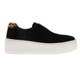 thumbnail image 3 of Dune London Womens Ethoss Leather Platform Trainers, 3 of 4
