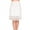 White, variant on Women's Anti-Static Half Slip Underskirt for Under Dresses Solid Color Elastic Waist Inner Lining Mid-length Skirt