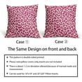thumbnail image 6 of Hot Pink Leopard Print Pillow Covers 20x20 Set of 2 Cheetah Animal Pattern Chinoiserie Decorative Outdoor Pillowcases Rustic Farmhouse Zipper Throw Cushion Case Decor for Home Couch Sofa Bed, 6 of 6
