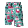 thumbnail image 5 of Naloa Excavator Men's Beach Shorts, Surfing shorts, Swim trunks, Quick Dry Swim Trunks for Surfing Beach Fun - Small, 5 of 9