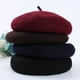 thumbnail image 5 of Boina de primavera, otoño e invierno, estilo hongo, gorro de mujer, gorro de calabaza transpirable, gorro de pintor de lana, 5 of 6
