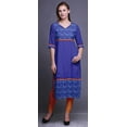 thumbnail image 2 of Bimba Printed Long Kurti Dress Straight Tunic Dresses For Women Indian Top, 2 of 4