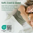 thumbnail image 5 of Saferest Bamboo Viscose Sleepure Quilted Mattress Protector, Full - White, 5 of 5