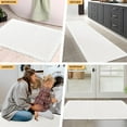 thumbnail image 7 of HAKUNA Waffle Bath Mat White 2'x5',Boho Woven Modern Bath Rug Mats, Absorbent Non Slip Bathroom Floor Mat, Soft Washable Bath Rugs with Tassels for Bathroom, Bedroom, Kitchen, Shower, Tub, 7 of 7